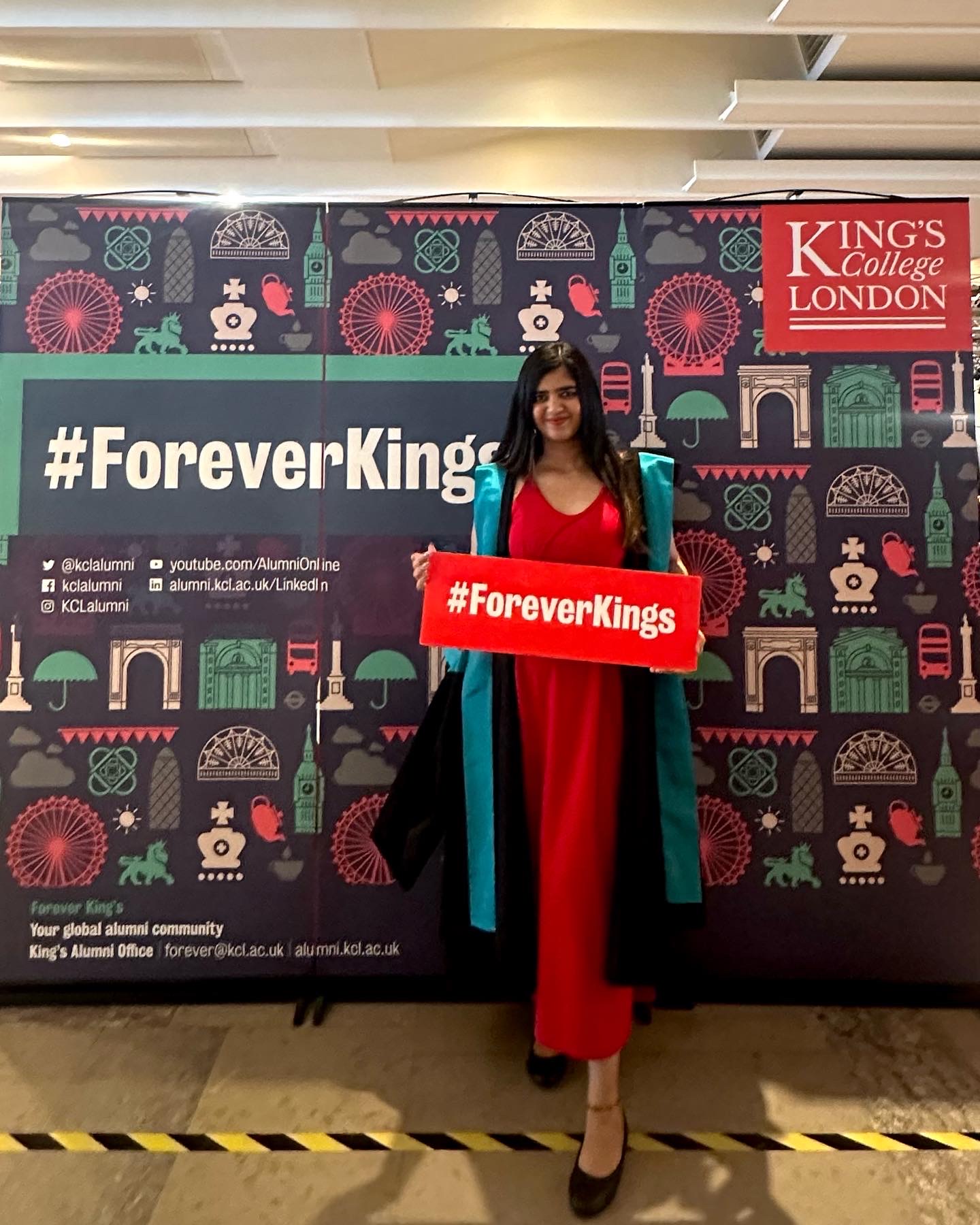 Devyani Koparde at her King's College London graduation